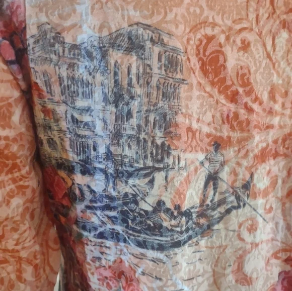 Christopher & banks women's floral and butterfly long sleeve blouse shirt small - Picture 10 of 10